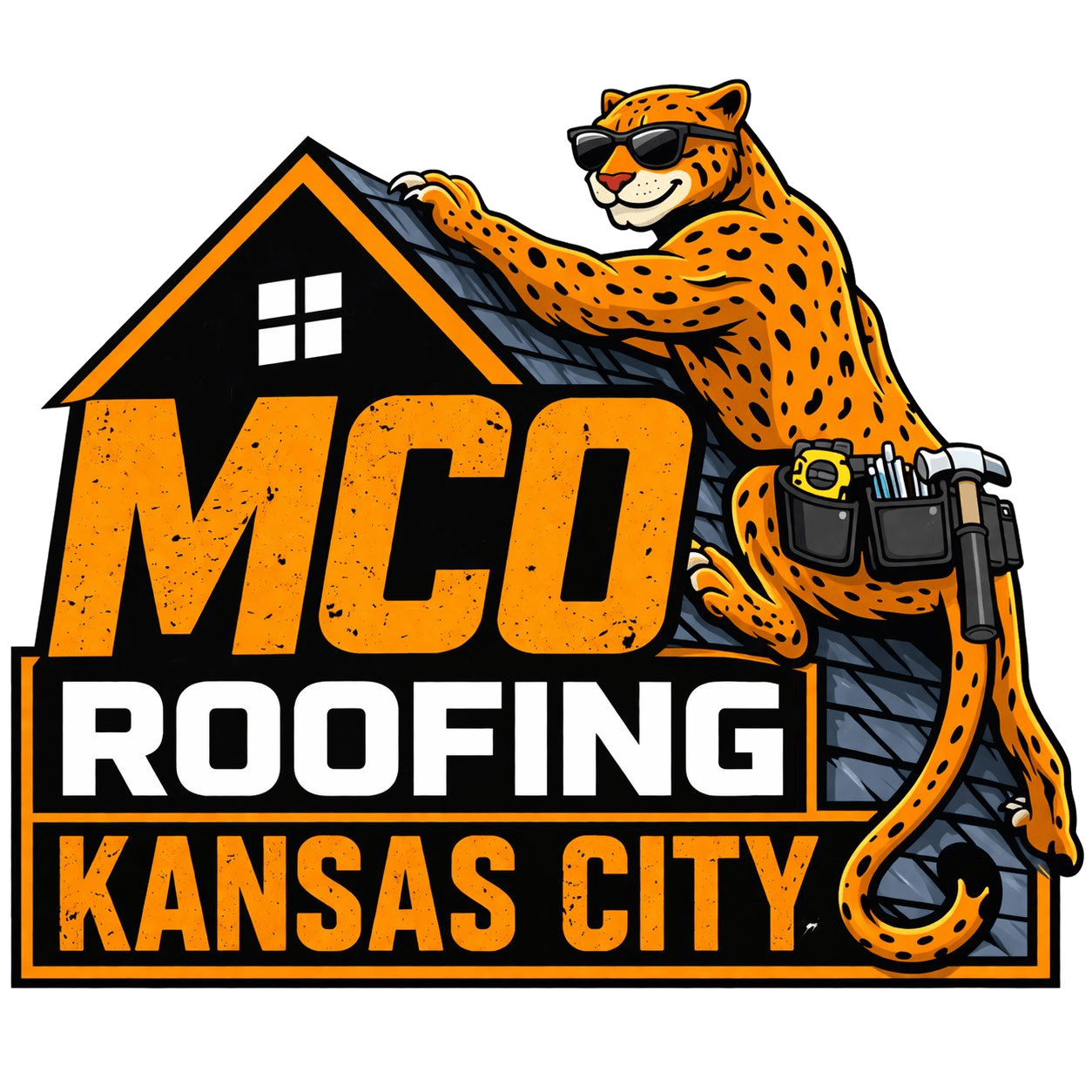 MCO Roofing jaguar mascot